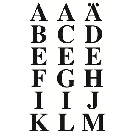 Avery Zweckform 3723, Buchstaben Etiketten, Buchstaben A-Z, 36 Aufkleber