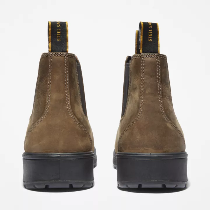 Bota de trabalho Nashoba com biqueira de aço para homem, na cor marrom.