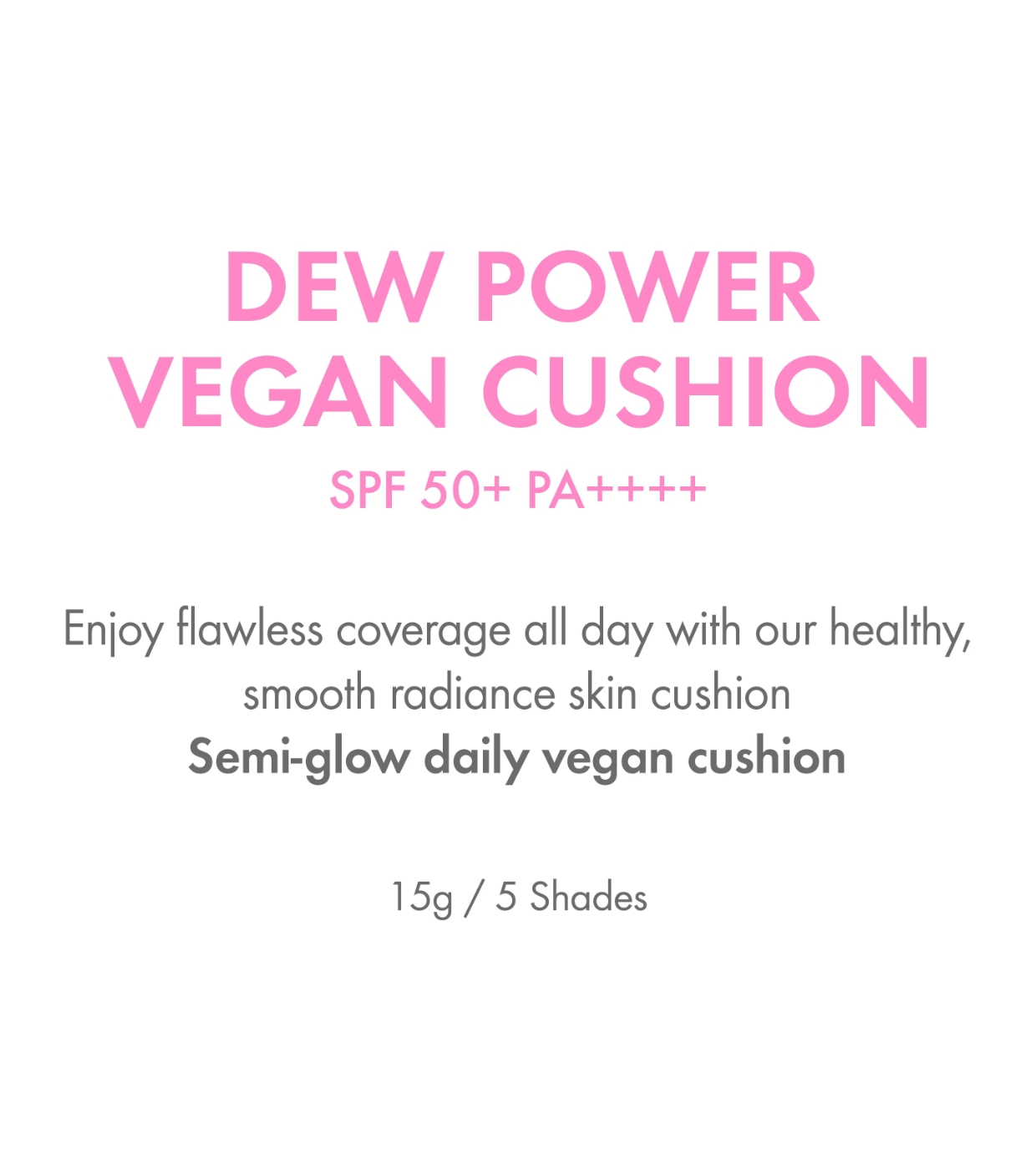 Amuse - Base Cushion Dew Power Vegan SPF50 PA++++ - 03: Honey