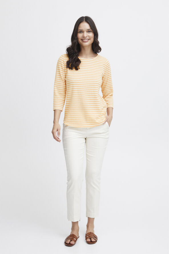 Fransa FRJOSIE TEE 2 Apricot wash mix