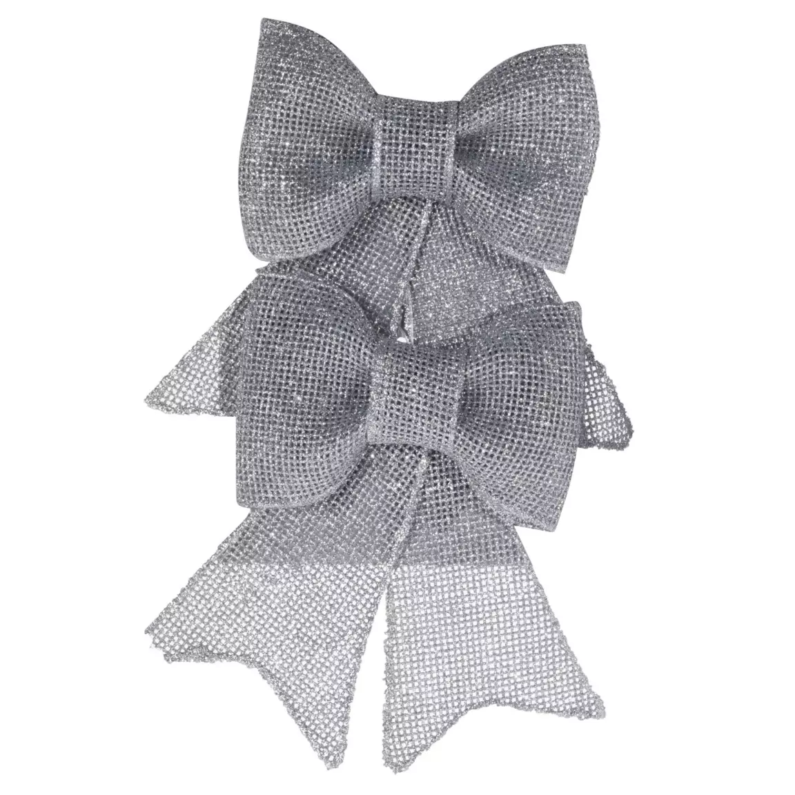 Lot de 2 nœuds (H18 cm) Evaz Argent