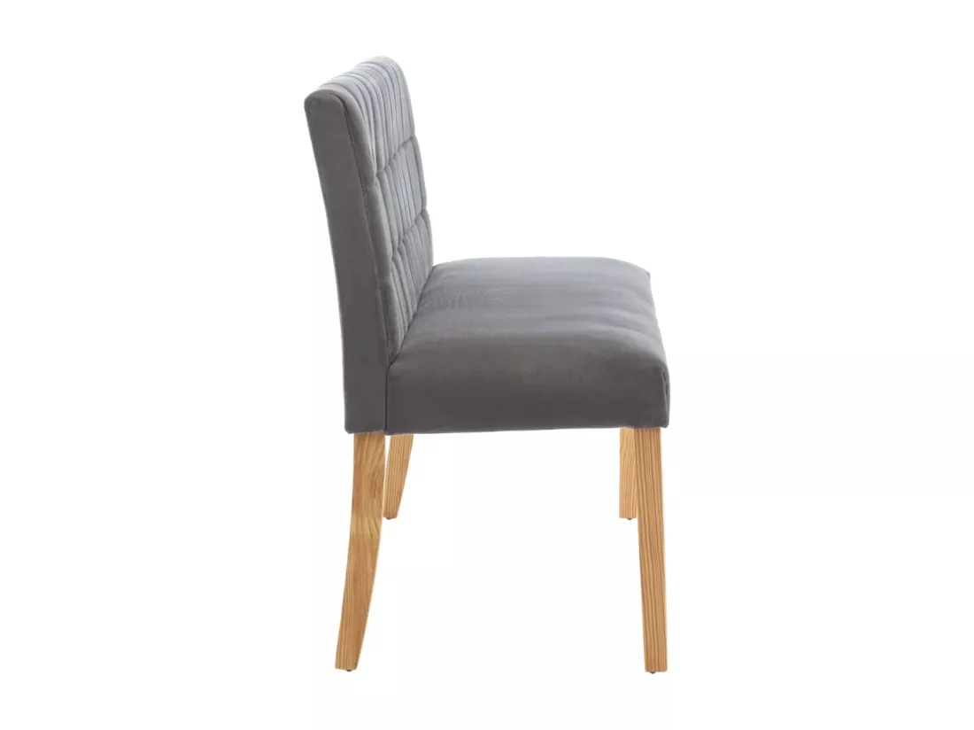 Banc 140 cm Gris Velours