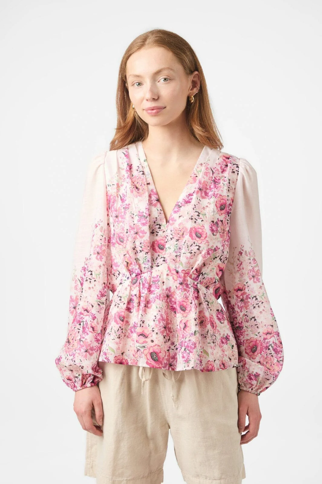 Neo Noir Fie Flower Print Blouse 166417