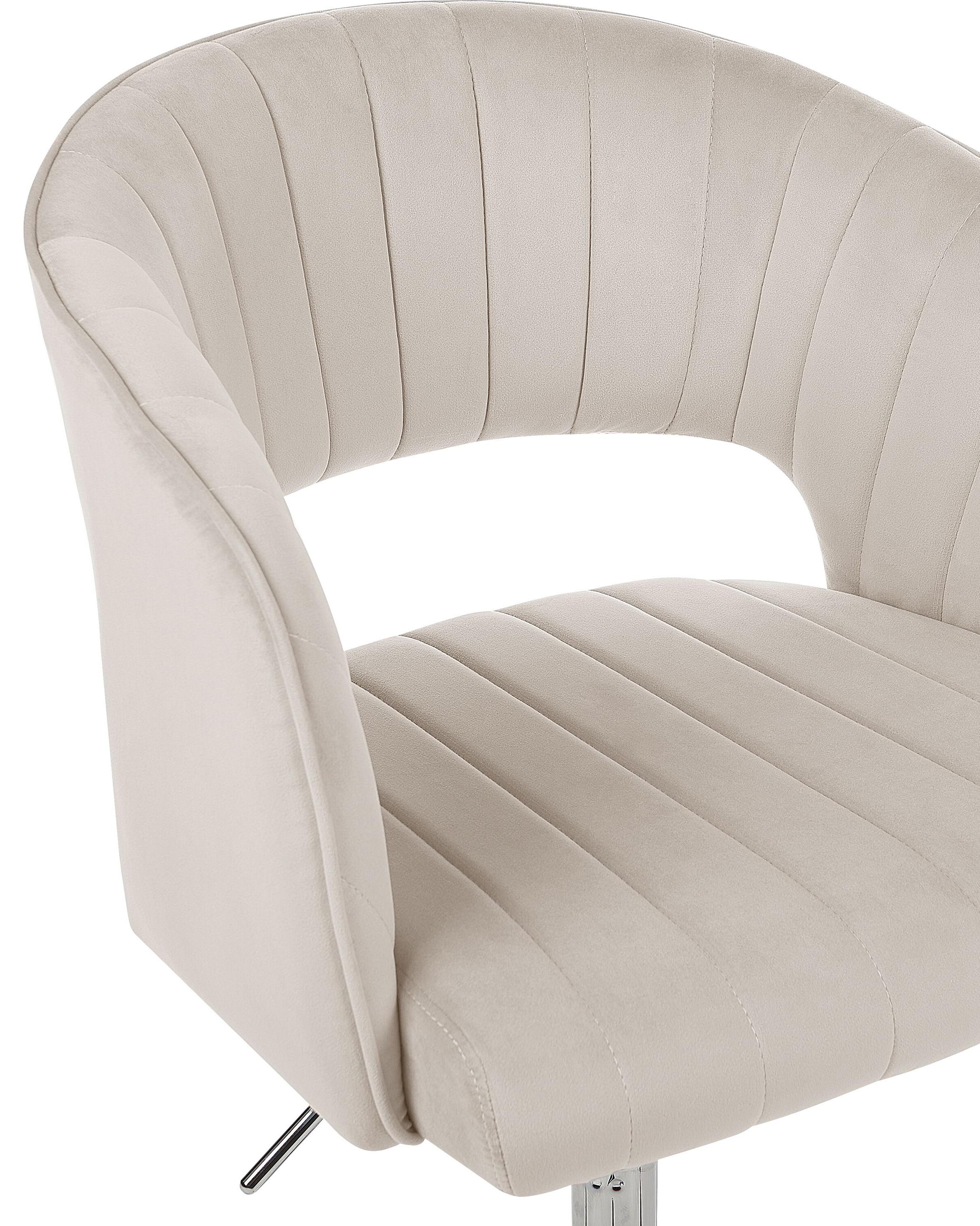 Bureaustoel KATONAH Fluweel Lichtbeige