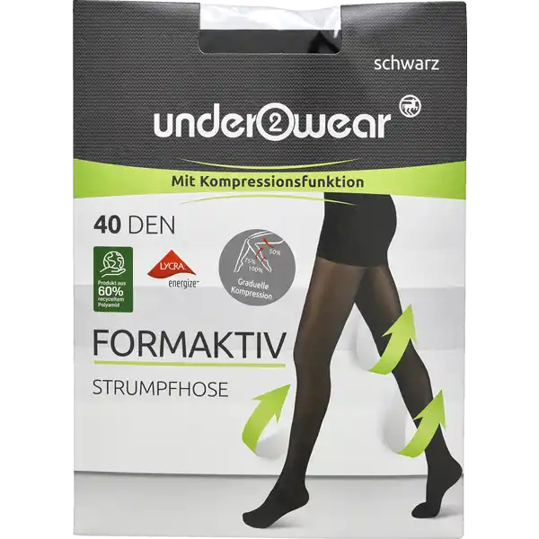 Stützstrumpfhose 40den schwarz Gr. M