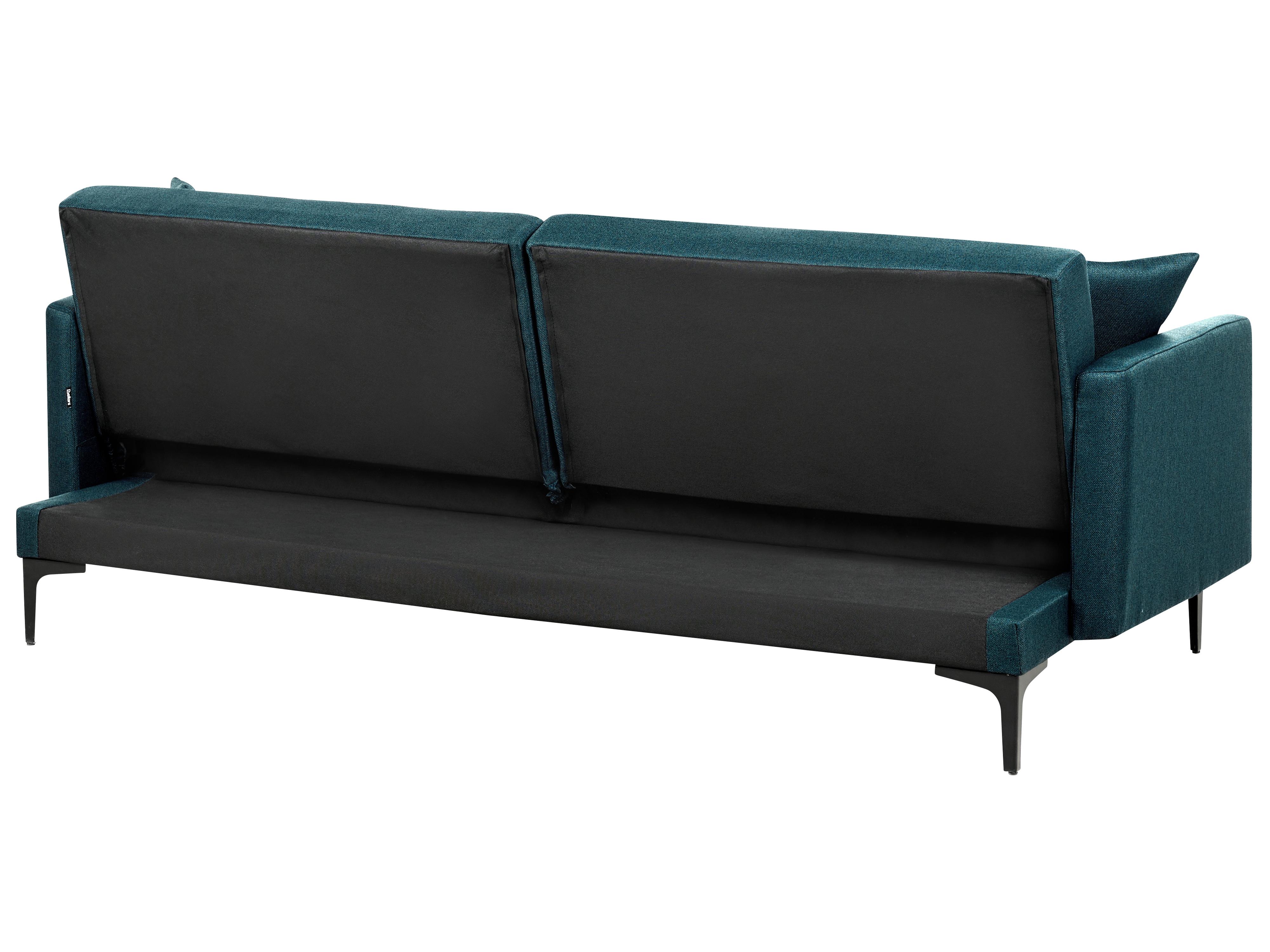 Slaapbank 3-zits LUCAN Stof Blauw