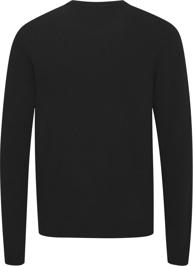 Casual Friday CFKARL crew neck bounty knit Anthracite black