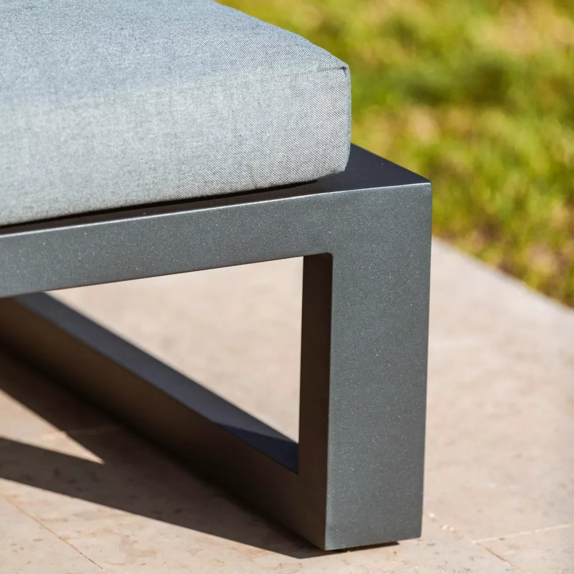 Transat en aluminium Elba Gris anthracite