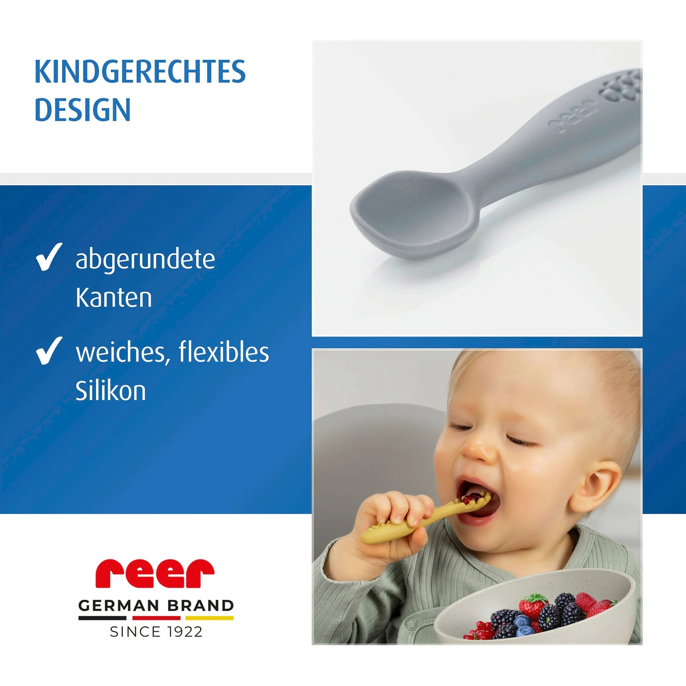 reer 3er-Pack Silikon-Löffel LittleYummie