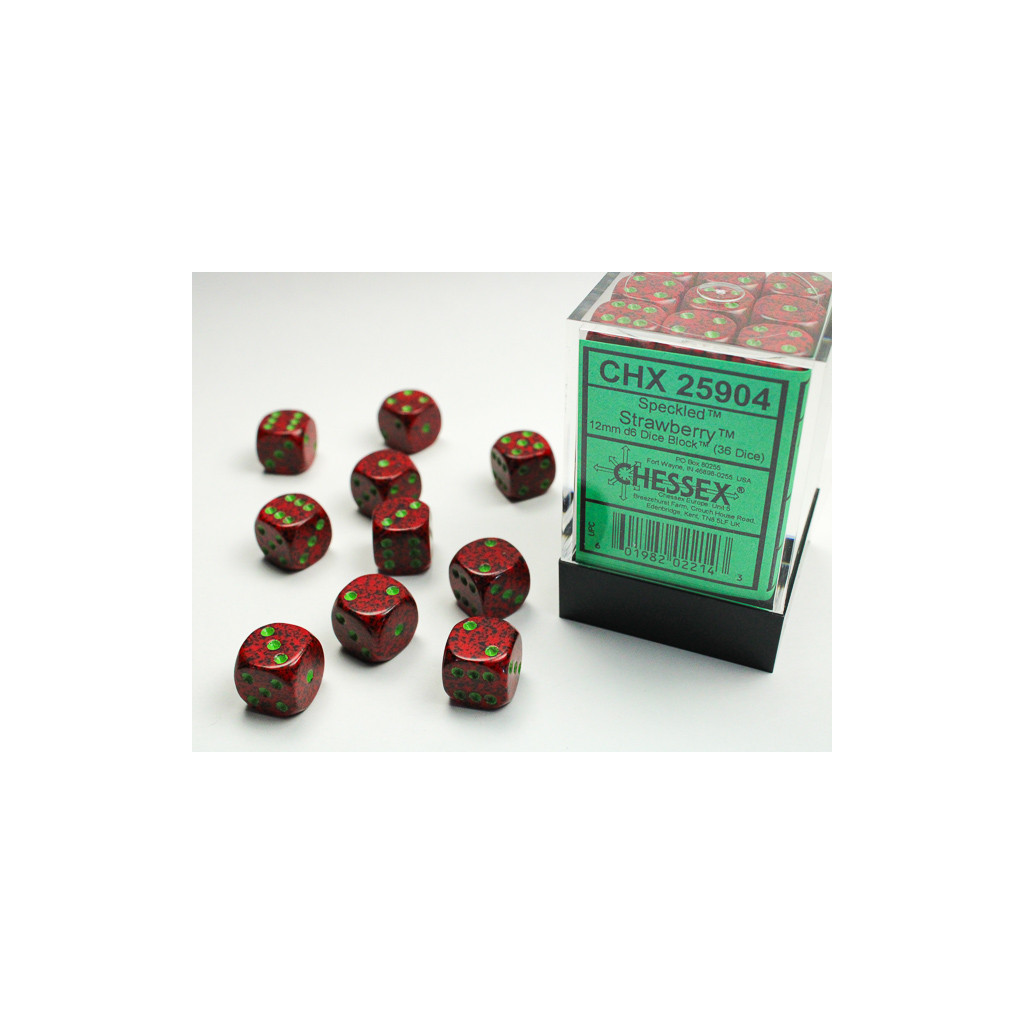 Set de 36 Dés Chessex : Speckled