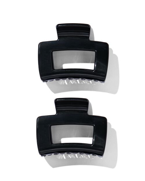 2 pinces à cheveux 5cm noires