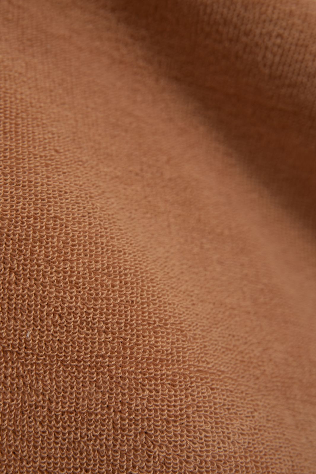 Bruine handdoek en theedoek terry
