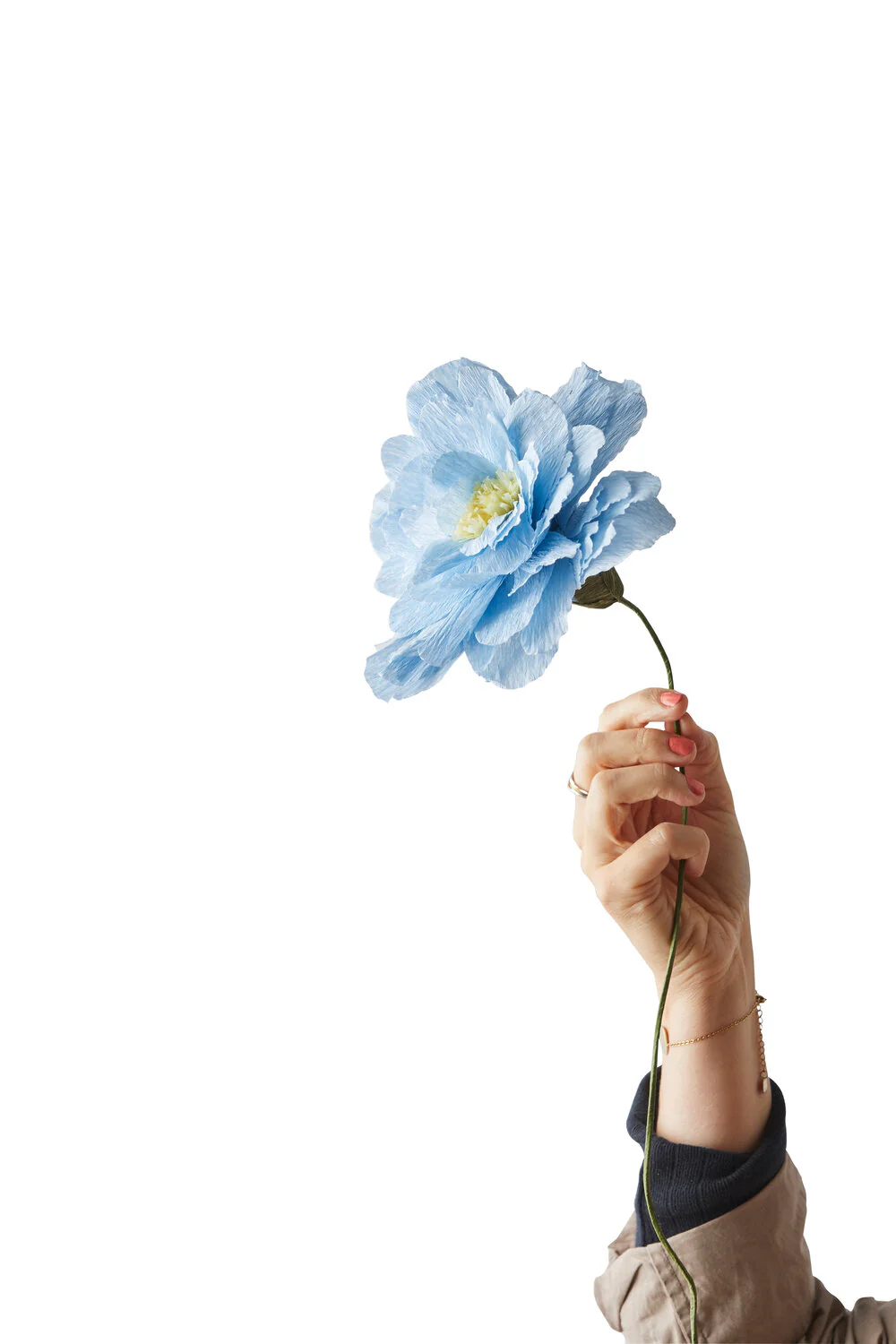 Studio About  Grand Peony papirblomst - blå