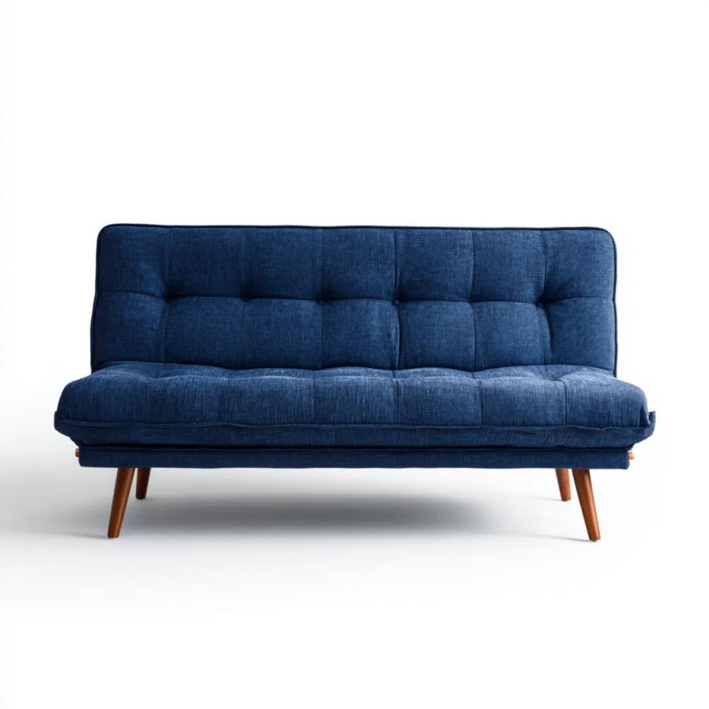 2-Sitzer-Sofa Stoff 180x85x81 cm – Blau – Skandinavisches Design