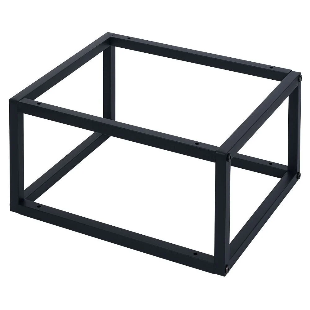 Pieds pour meuble Box Cube métal noir H17,5cm