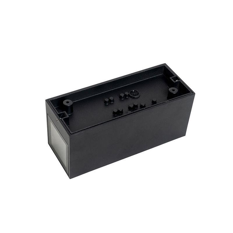 Wandlamp zwart 2-lichts IP44 met schemersensor - Baleno II