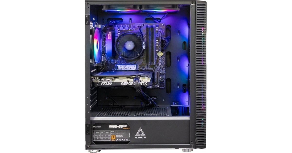 ALTERNATEThunderstorm Starter Ryzen 5 - RTX 4060 gaming pc  (Zwart | R5 5600 | RTX 4060 | 16 GB | 1 TB SSD)