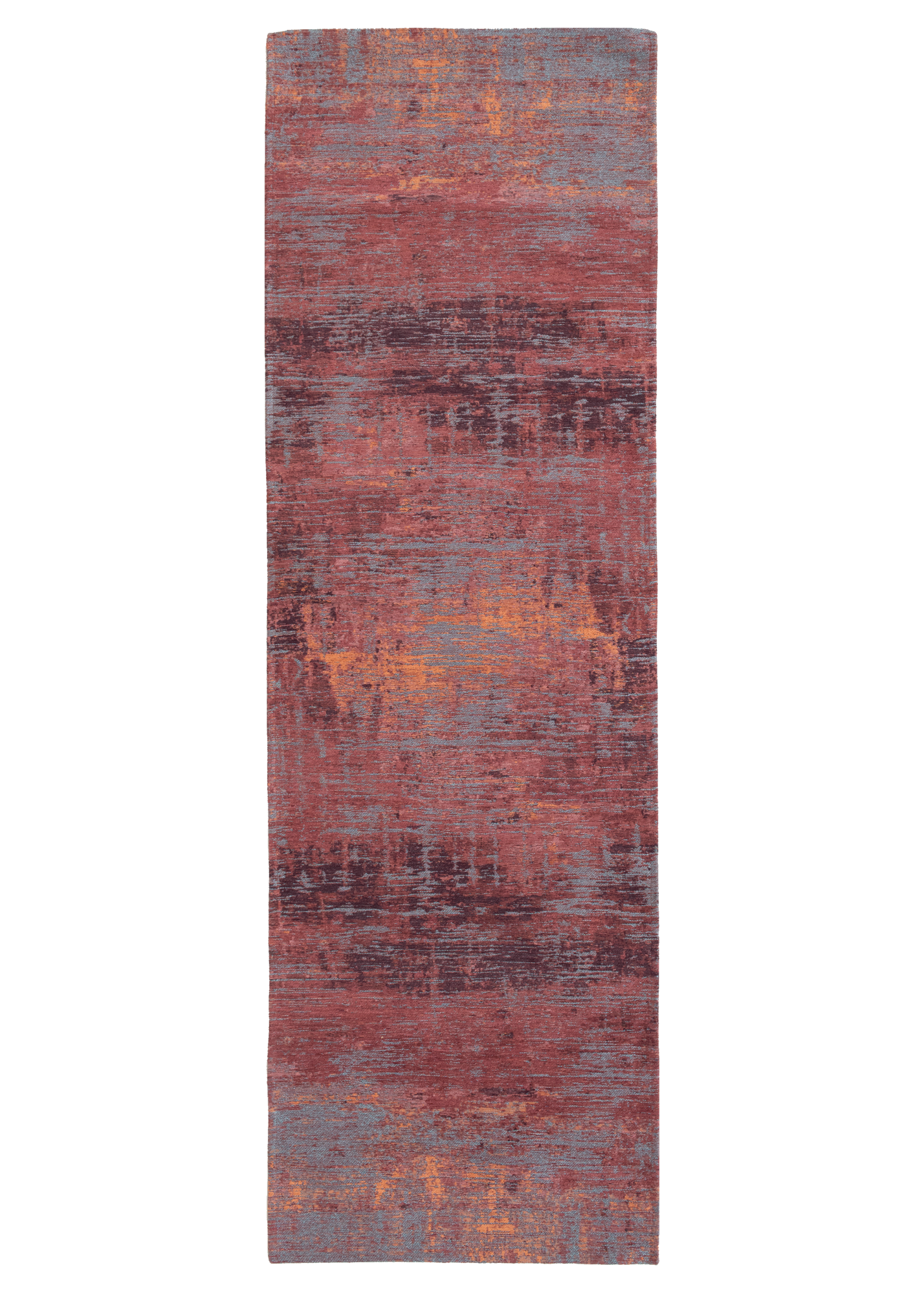 Ecorugs vloerkleed Streaks rood 80x250 cm