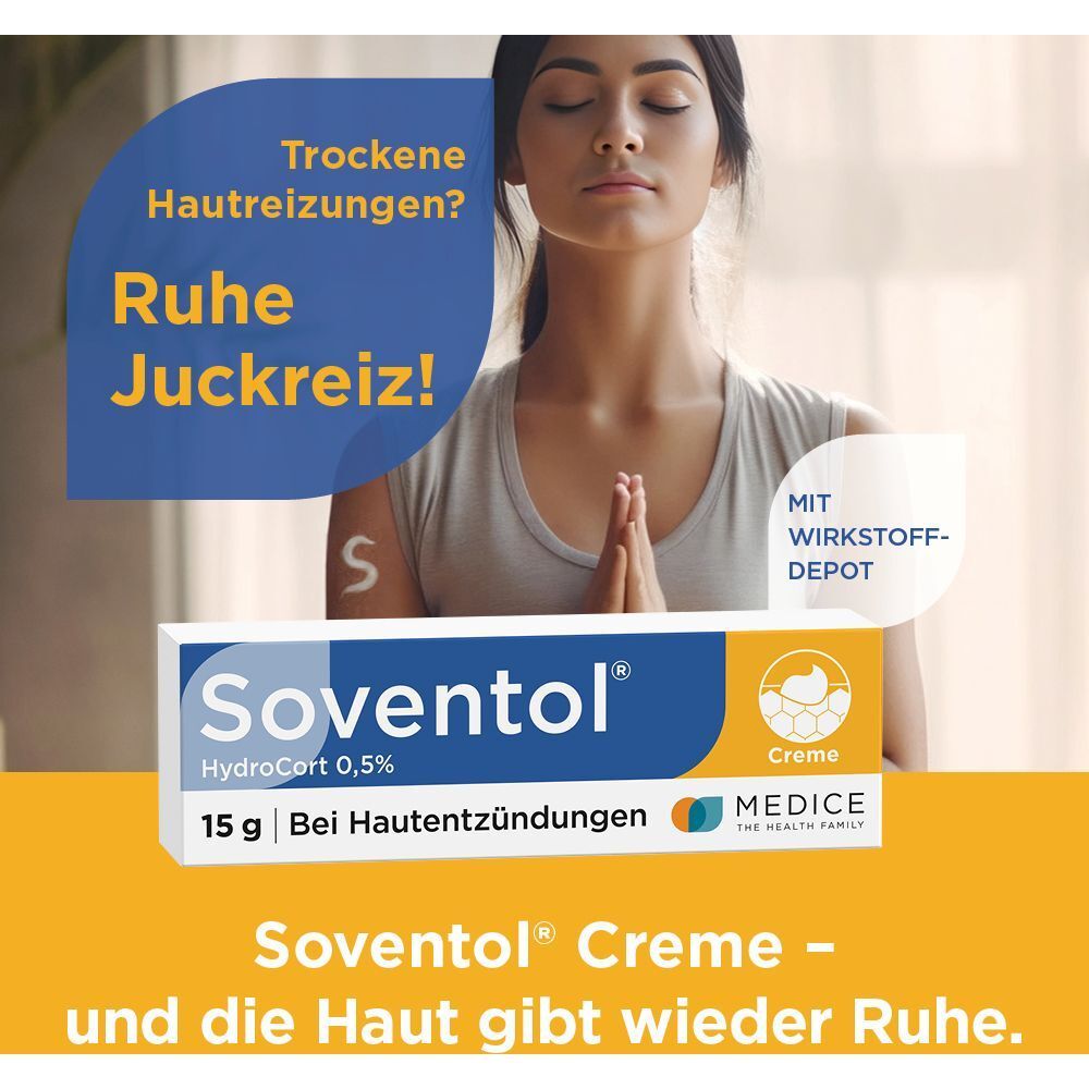 Soventol HydroCort 0,5% bei akuten Hautentzündungen