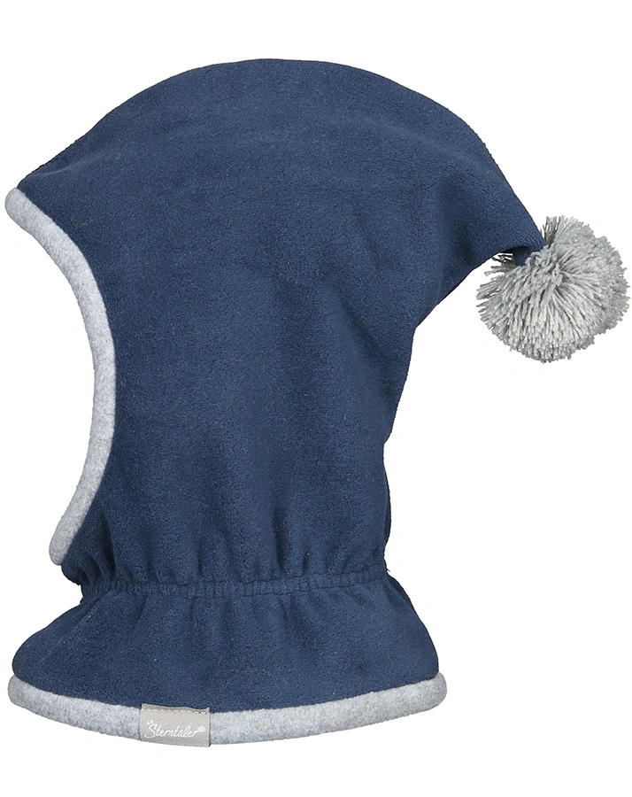 Schalmütze BASIC mit Bommel in marine