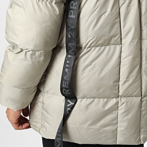 Doudoune Longue Capuche MNT-10024 Beige