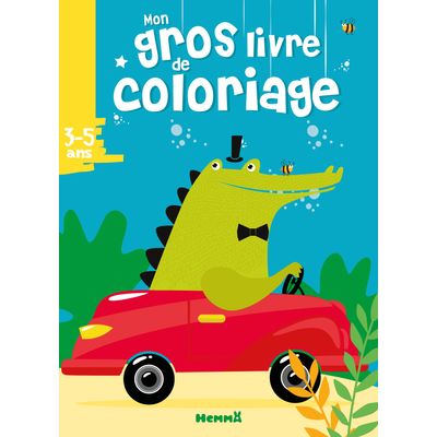 Mon gros livre de coloriage - Croco voiture