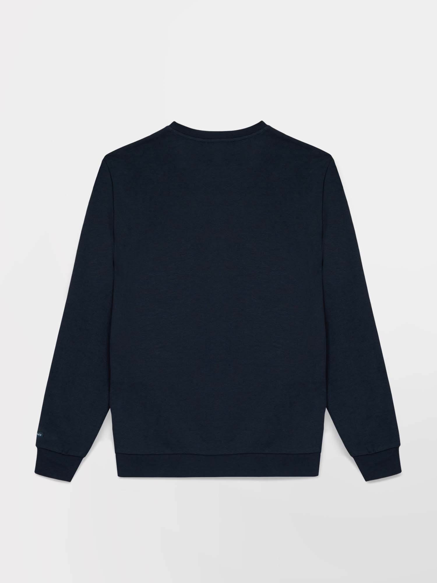 Sweat Homme Molleton Col Rond Marine