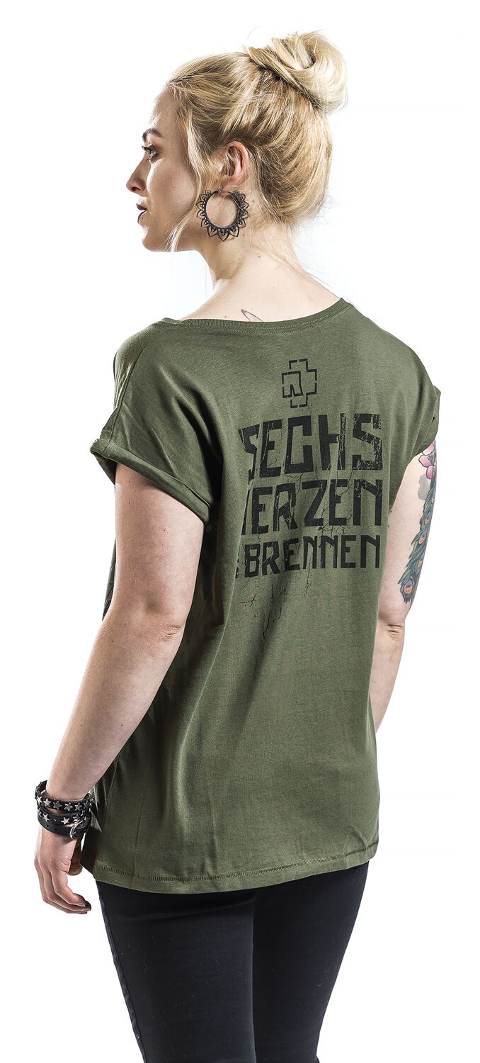 6 Herzen | Rammstein T-Shirt Manches courtes