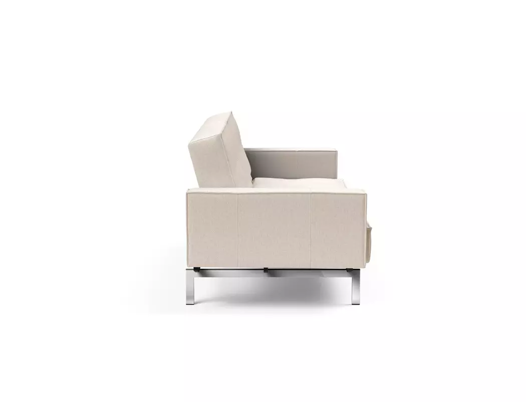 Schlafsofa mit Armlehnen Splitback Chrom