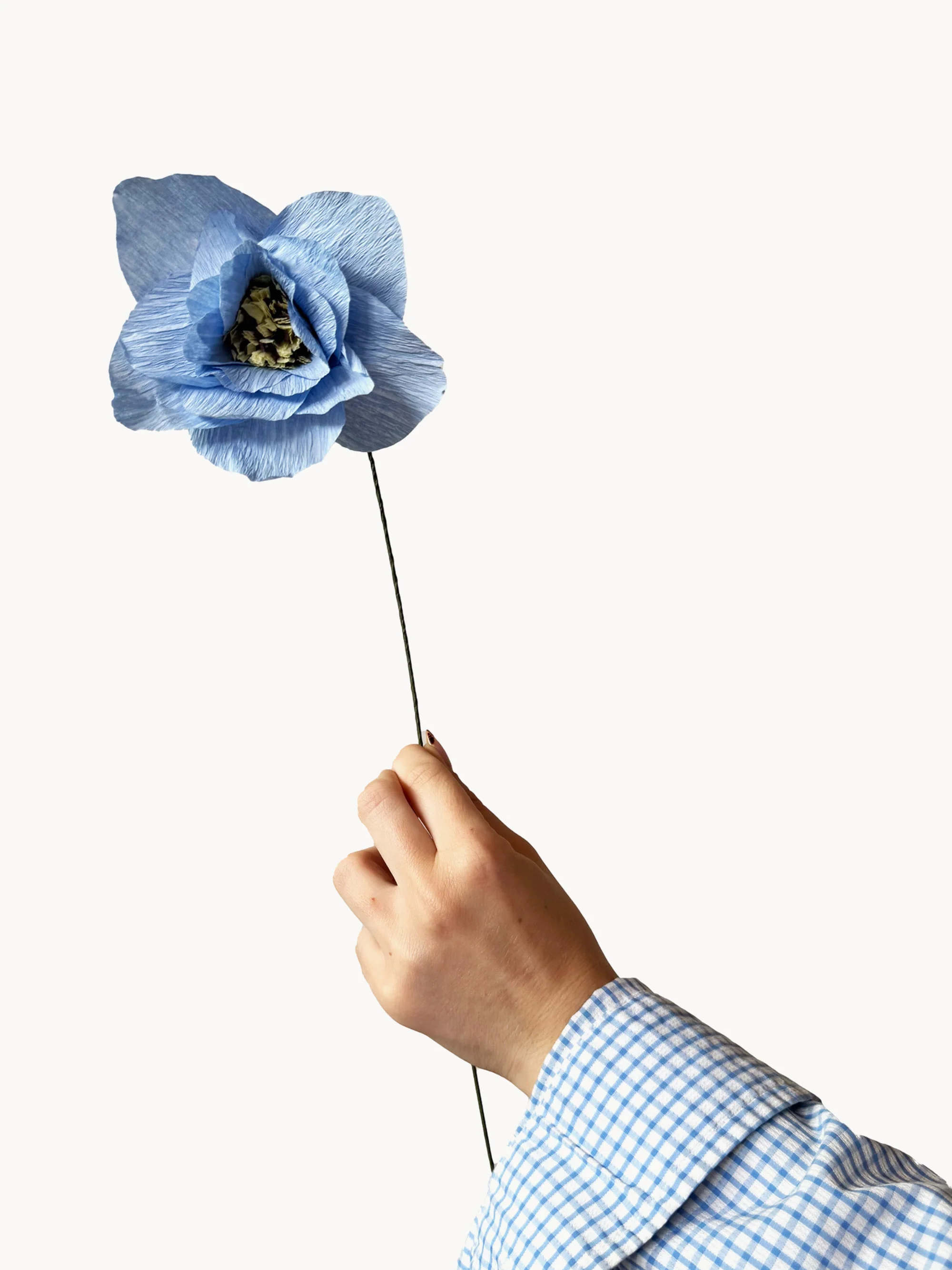 Handgemaakte kunstbloem Poppy