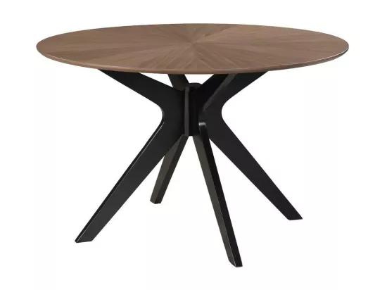 Table à manger design ovale noyer L160 cm DIELLI