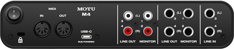 MOTU M4 - USB-Audio-Interface - Zwart - Aluminium