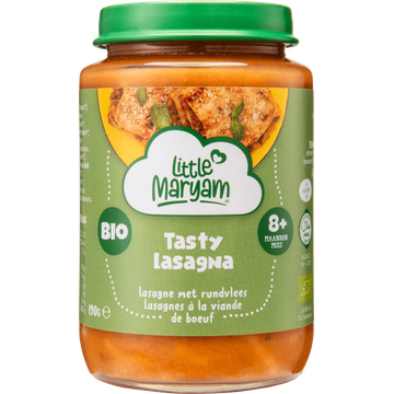 Little Maryam Tasty Lasagna Lasagne met Rundvlees 8+ Maanden 190 g
