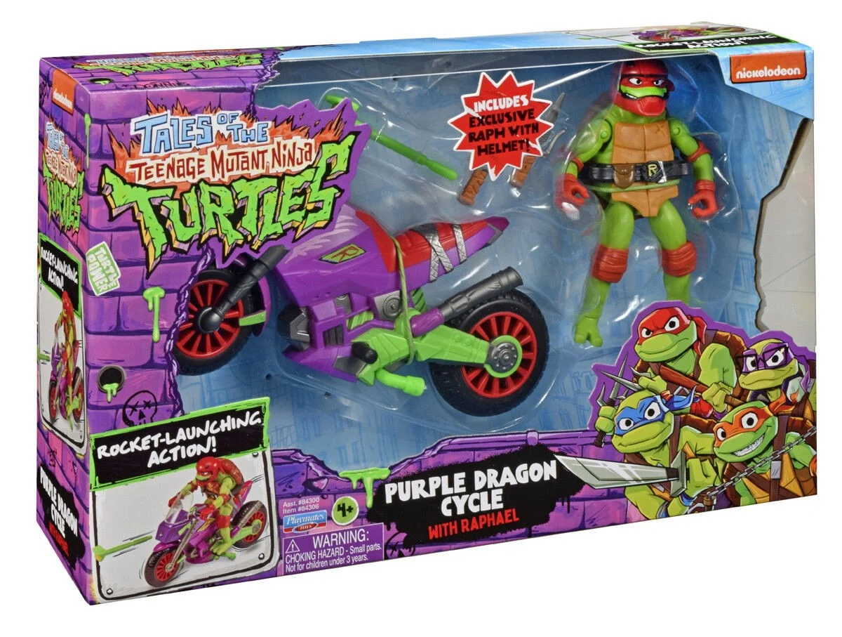 Turtles - Mutant Mayhem Dragon Motorcykel Raphael