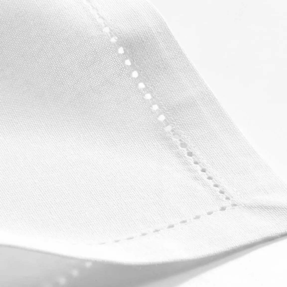Lot de 3 serviettes coton (40 x 40 cm) Charline Blanc
