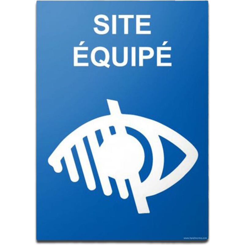 Panneau Site équipé handicap visuel
