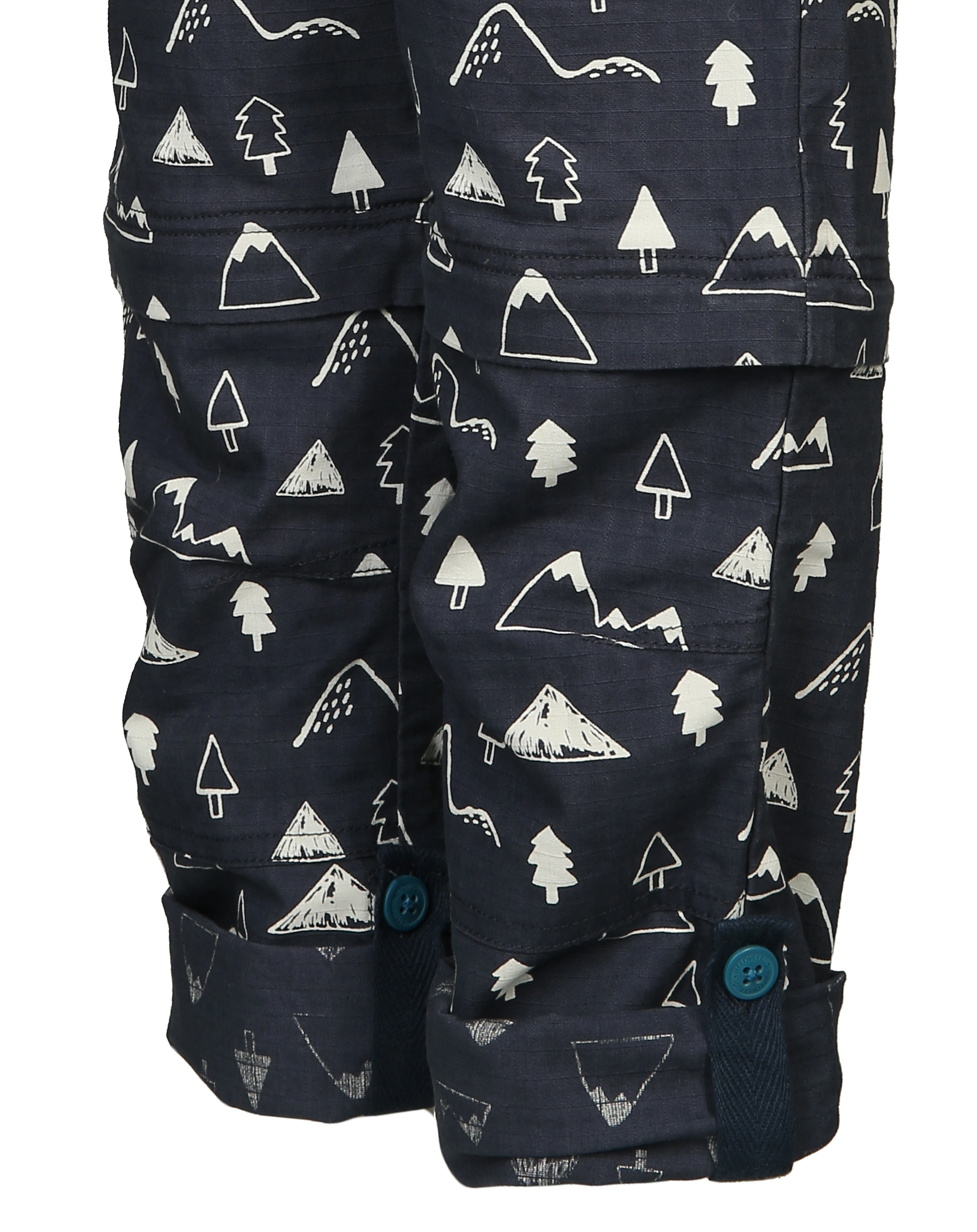 Zip-Off Stoffhose IN THE WILD in indigo