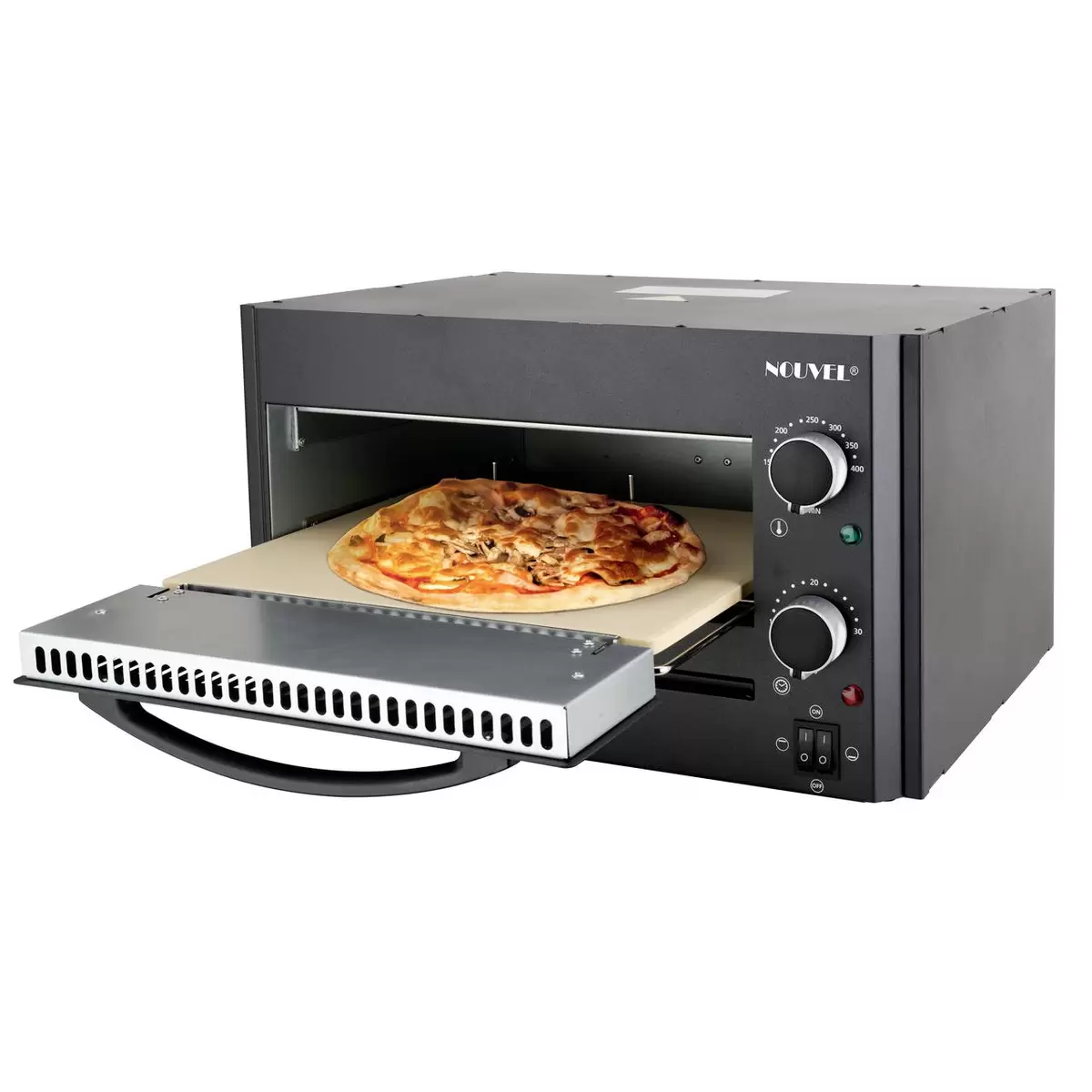 Elektro-Pizzaofen Vesuvio Schwarz