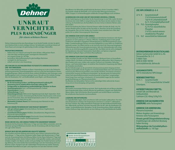 Dehner Unkrautvernichter plus Rasendünger