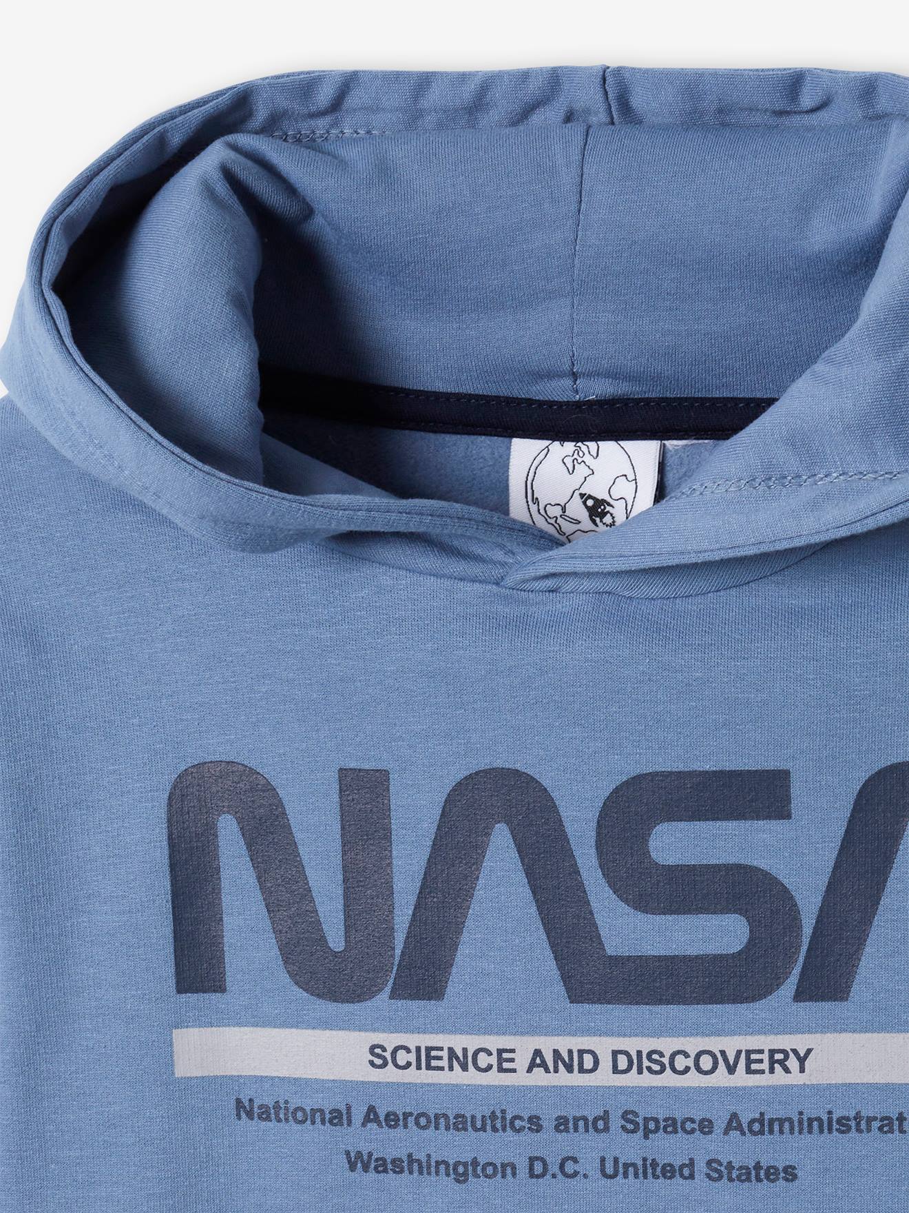 Moletom azul claro liso da NASA® com estampas