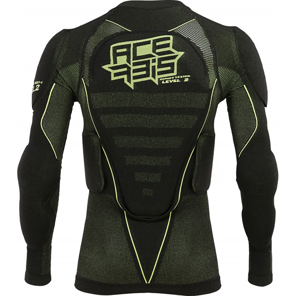 Acerbis - Gilet anatomique de protection enfant X-Fit Future Kid Level 2 Noir / Jaune fluo