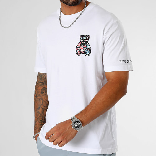 Tee Shirt Oversize Large Script Series Small Blanc