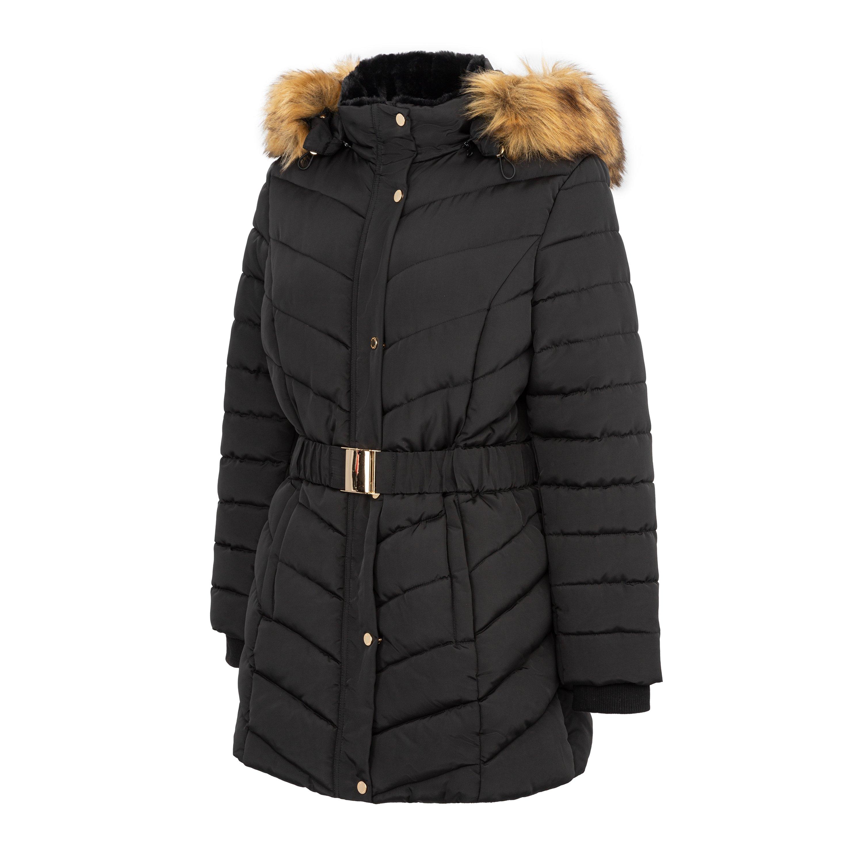 Firetrap Belt Bubble Jacket Womens