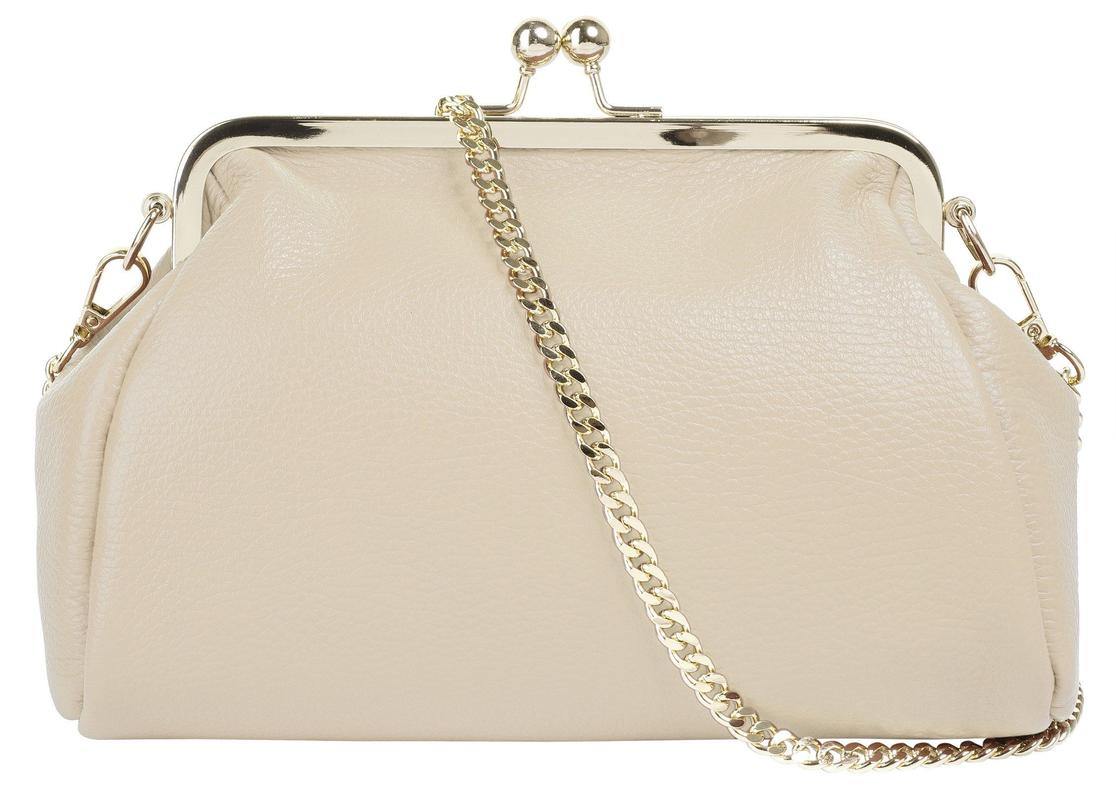 Cluty Abendtasche echt Leder, Made in Italy