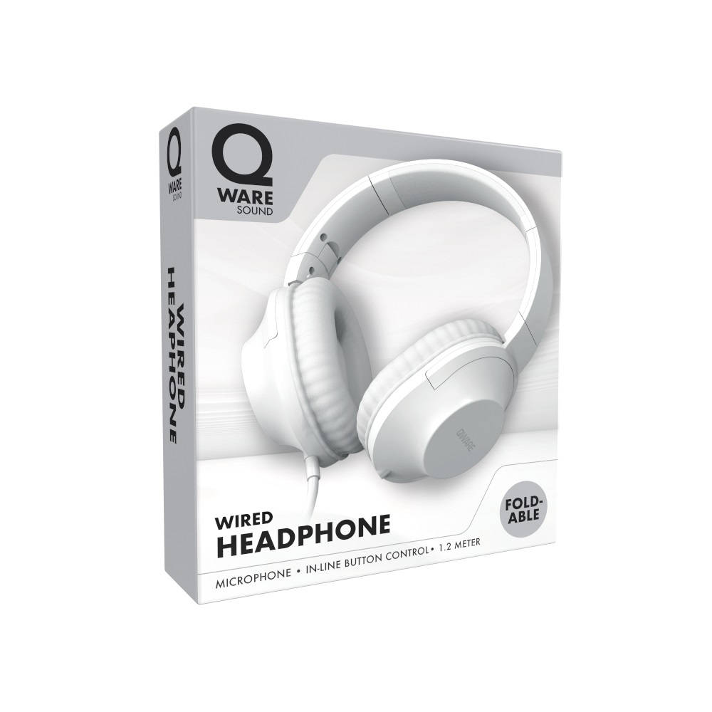 Qware Sound bedrade headset - wit