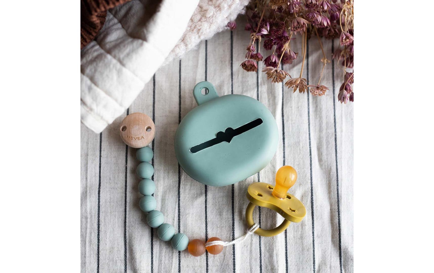 Nuggikette Seafoam BlueUmweltfreundlicher Schnullerhalter