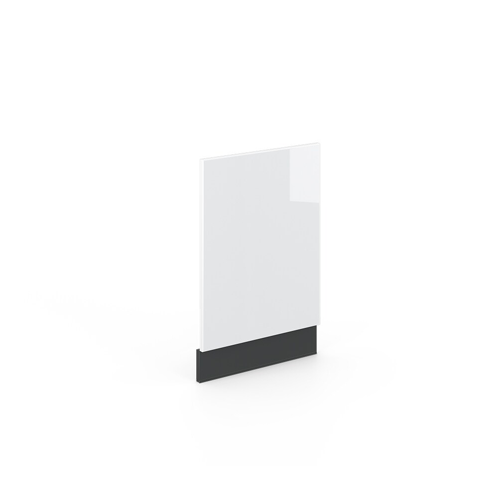 VICCO Geschirrspülerfront 45 cm Weiß Hochglanz Küchenschrank Blende Küchenzeile Fame-Line