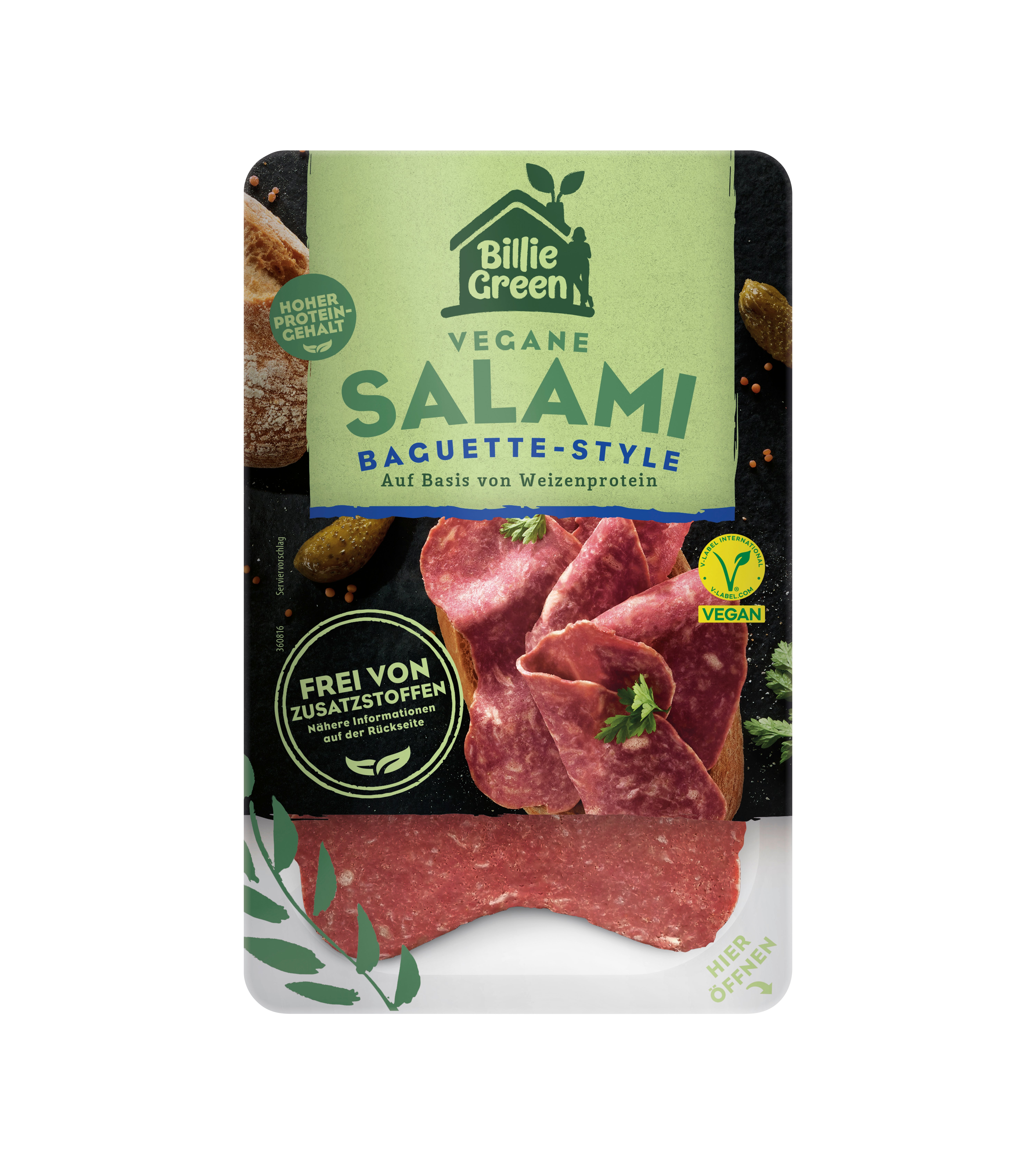 Billie Green Vegane Baguette Salami