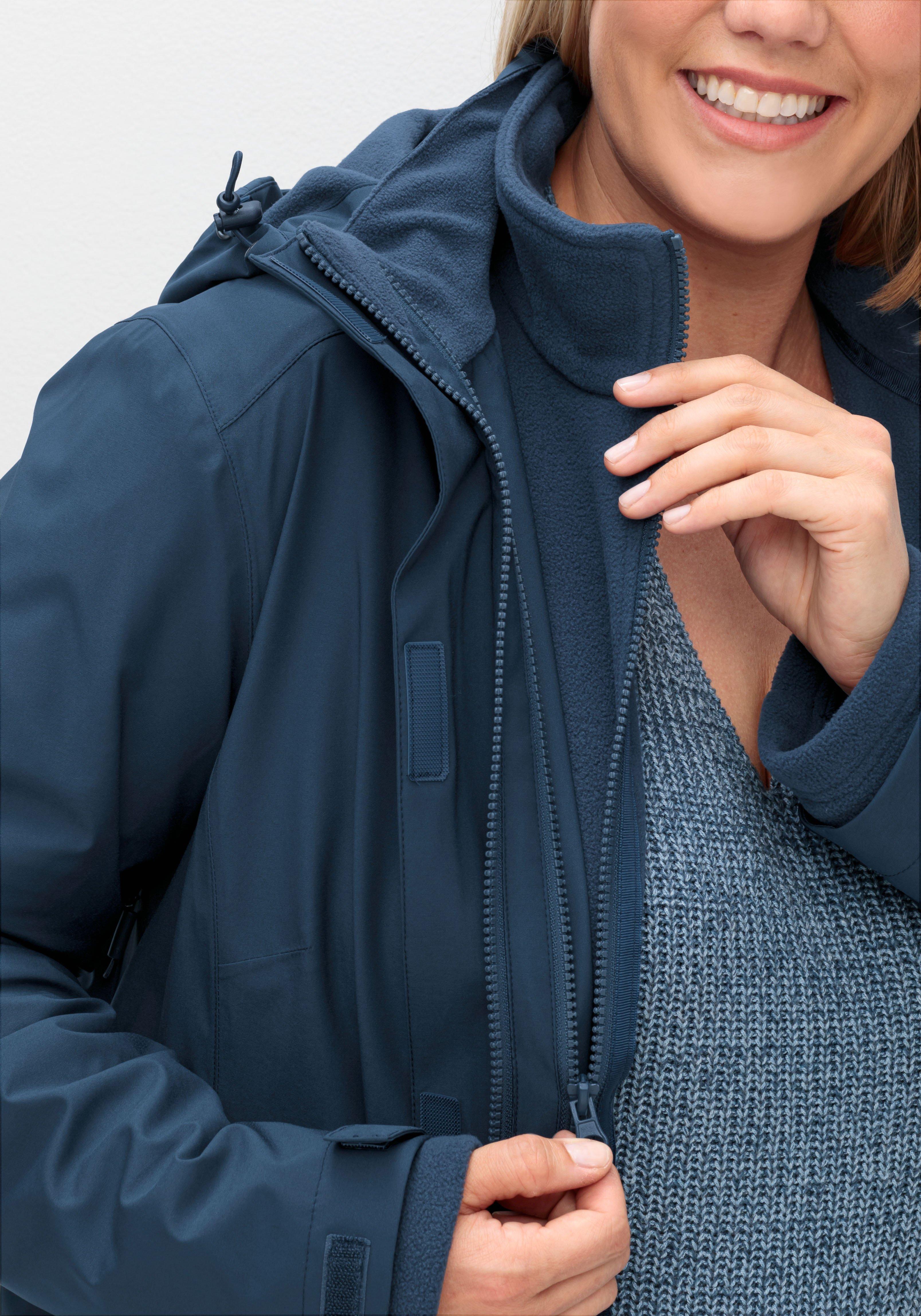 3-in-1-Winterjacke mit Fleece-Innenjacke