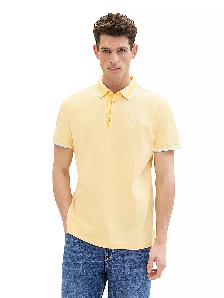TOM TAILOR Poloshirt gelb